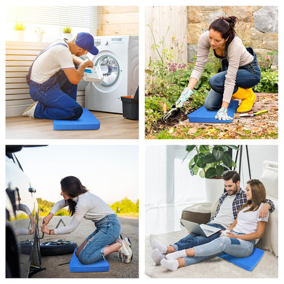 HOOPLE Extra Thick Kneeling Pad, Soft Foam Kneeling Cushion, Waterproof Gardening Knee Pads, Lightweight Knee Mat for Bathing, Workout Supplies, Exercise Yoga, Garden Work Gifts 17.5 x 11x 1 in, Blue