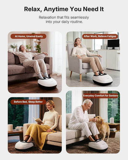 KNQZE Shiatsu Foot Massager with Heat, Compression, Deep Kneading Foot Massage for Plantar Fasciitis Relief, Remote Control, Multi Massage Modes, Auto Shut-Off Timer, FSA Eligible, Gifts for Women Men