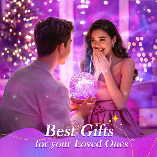 One Fire Northern Lights Projector with Remote–18-Color LED Shower Lamp Ocean Projector,Dimmable Aurora Night Light for Bedroom&Bathroom,Calming Mood Lighting,Aesthetic Room Decor,Gift for Teen Girls