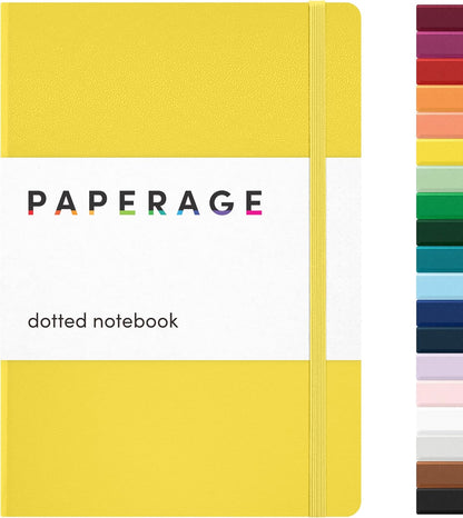 PAPERAGE Lined Journal Notebook, Hardcover Journal for Women & Men, 160 Pages, (5.6 in x 8 in), College Ruled Journaling Notebook for Work, School Supplies & Note Taking, (Black)