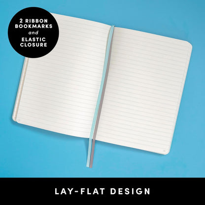 PAPERAGE Lined Journal Notebook, Hardcover Journal for Women & Men, 160 Pages, (5.6 in x 8 in), College Ruled Journaling Notebook for Work, School Supplies & Note Taking, (Black)