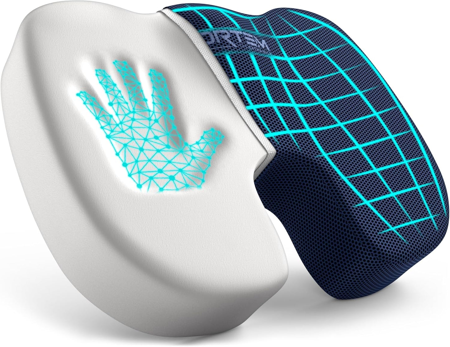 FORTEM Seat Cushion, Office Chair Cushion, Memory Foam Car Seat Cushions, Sciatica Coccyx Tailbone Pain Relief, Chair Cushions for Back Support, Sitting Pad for Gaming, Washable Cover, Non Slip