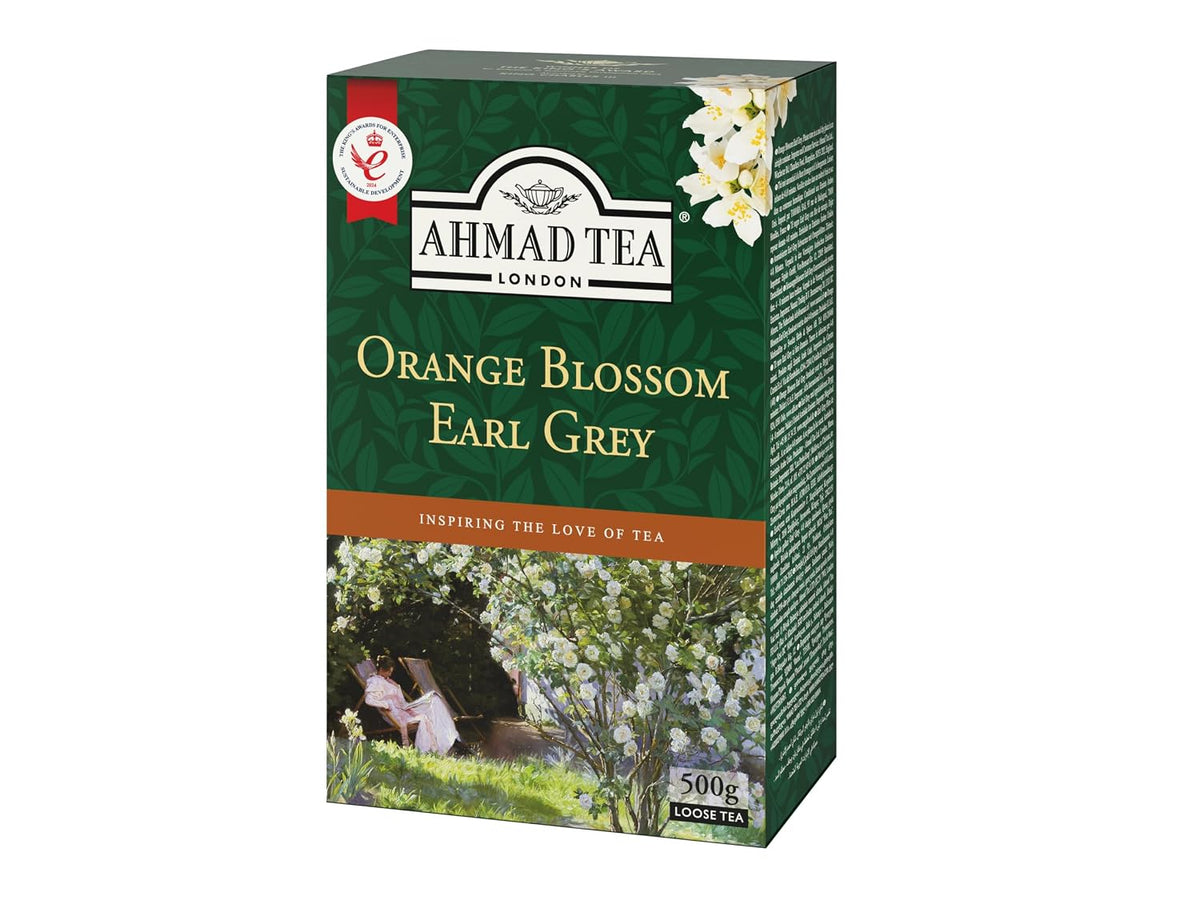 Ahmad Tea, Orange Blossom with Earl Grey Black Loose Leaf, 500g Value Box