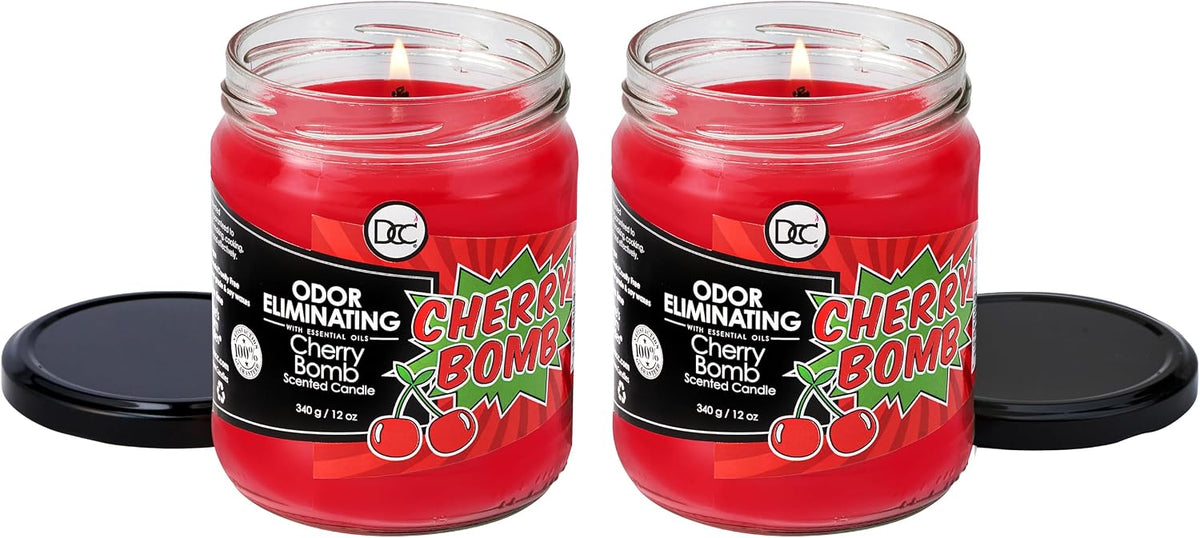 Vanilla Bean Odor Eliminating Highly Fragranced Candle - Eliminates 95% of Pet, Smoke, Food, and Other Smells Quickly - Up to 80 Hour Burn time - 12 Ounce Premium Soy Blend - Colors A