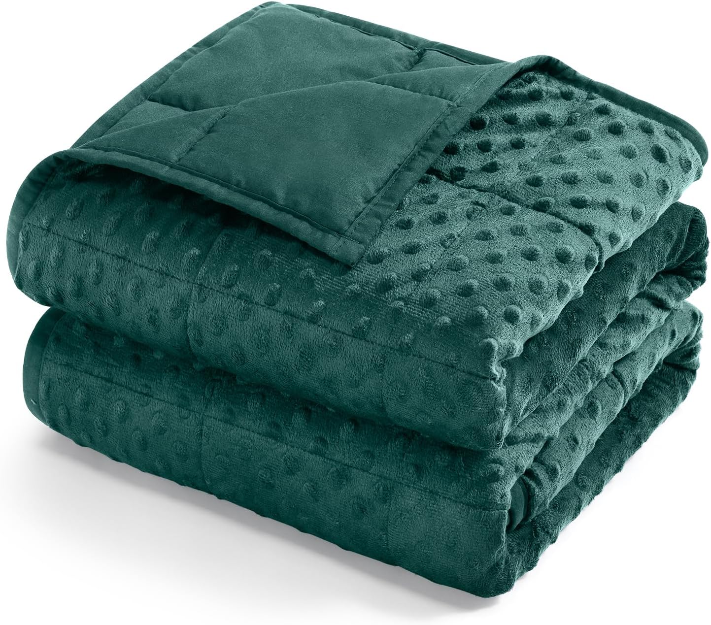 Kivik 2 lbs Weighted Lap Pad, Ultra Soft Minky Dotted Heavy Blankets Throw for Better Study Relaxing & Sleeping, Machine Washable, 20 x 30 Inches, Purple