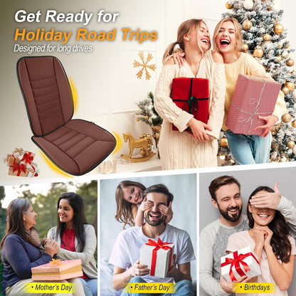 kingphenix Car Seat Cushion with Back Support Pillow: Enhanced Comfort Memory Foam Design for Pain Relief, Ideal for Drivers and Office Use - Ergonomic Lumbar Comfort for Long Sitting - Black