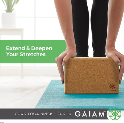 Gaiam Yoga Block - Supportive Latex-Free Eva Foam - Soft Non-Slip Surface with Beveled Edges for Yoga, Pilates, Meditation