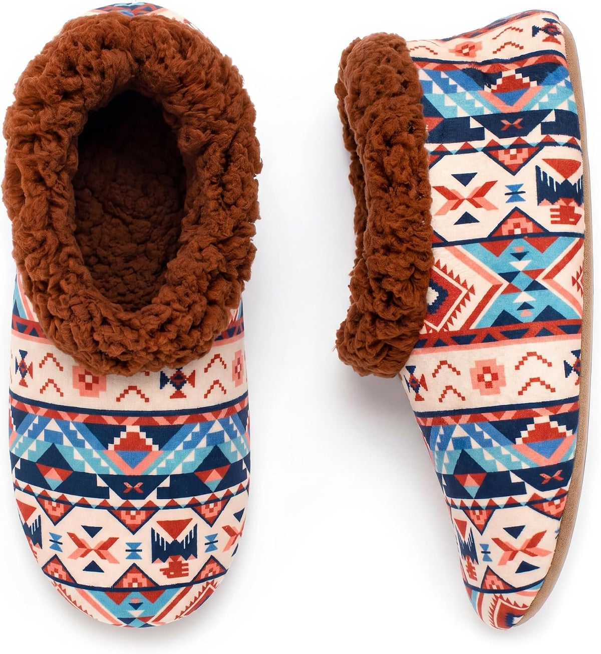 Cozylook Fuzzy Slippers for Women Indoor Soft Sole Slipper Socks
