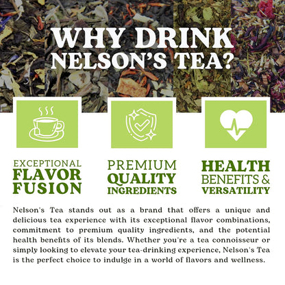 Nelson's Tea Chai Sampler Pack 5 Flavors Variety Loose Leaf Tea, Sample