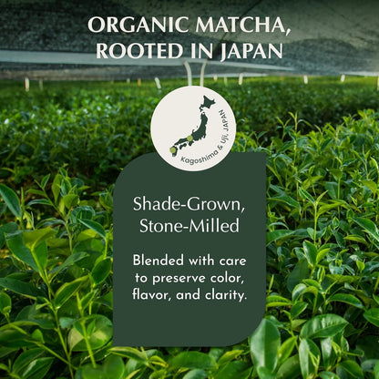 Encha Matcha - Latte Grade Matcha Powder - Unsweetened, First Harvest, Organic Green Tea Powder From Uji, Japan (60g / 2.12 Ounce) Premium for Latte, Smoothie - Caffeine, L-Theanine