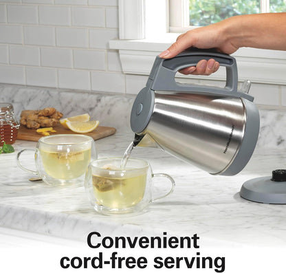 Hamilton Beach 1 Liter Electric Tea Kettle, Water Boiler & Heater