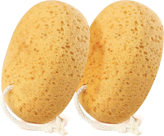 Bath Sponge for Women Men Body Wash & Exfoliating 2-Pack
