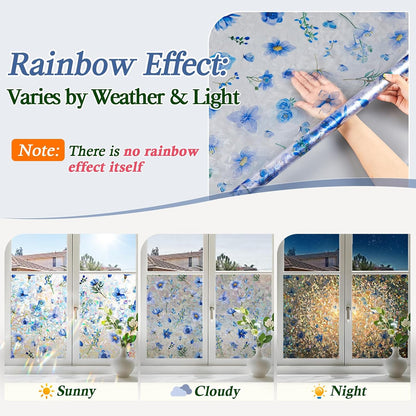 Coavas Blackout Window Privacy Film, Geometric Pattern, 11.8" x 78.7"