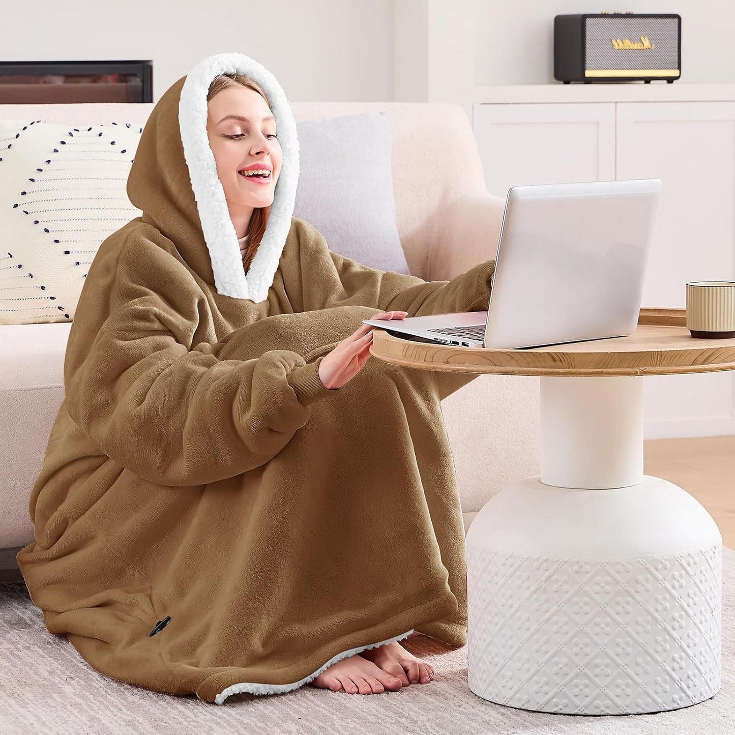 yescool Wearable Blanket Hoodie as Christmas Birthday Gifts for Women Mom - Colors B