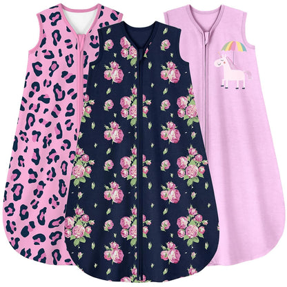Yoofoss Baby Sleep Sack Baby Wearable Blanket 100% Cotton 2-Way Zipper Toddler Sleeping Sack