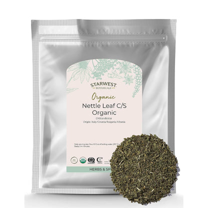 Starwest Botanicals Organic Nettle Leaf, Caffeine Free - Bulk 1 lb Bag