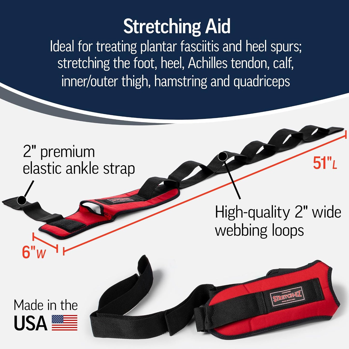 OPTP The Original Stretch-EZ – Plantar Fasciitis Stretcher, Made in the USA