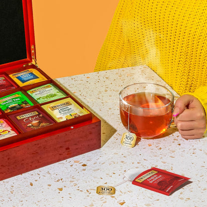 Twinings Variety Pack Tea Bags, 25 Count (Pack of 6) Includes English Breakfast, Earl Grey, Lemon Ginger, Peppermint, Green, and Chai, Enjoy Hot or Iced, 150 Teabags