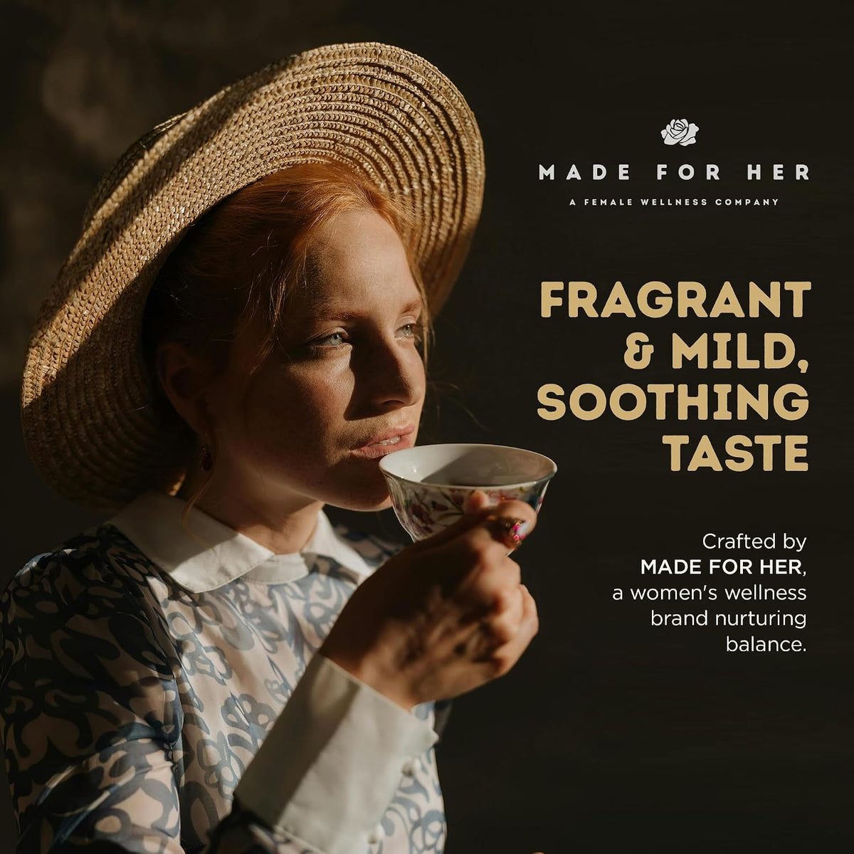 Made For Her Raspberry Leaf Tea – Cut and Sifted Loose Leaf Herbal Tea – Caffeine Free Botanical Tea for Daily Wellness & Relaxation Rituals – 4 oz