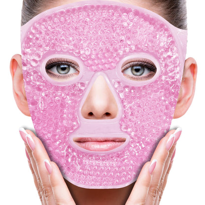 ZNÖCUETÖD Cold Face Ice Mask Facial Ice Pack, Hot Cold Compress for Face