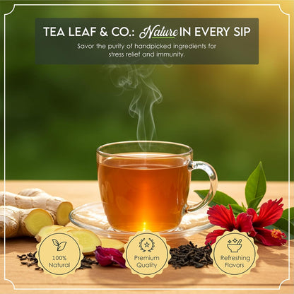Tea Gift Box Set Combo, 3 Refreshing Flavors, 100g (3.5oz), 50 Tea Bags