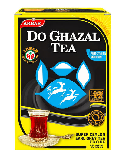 Do Ghazal Earl Grey Loose Leaf Tea, Pure Ceylon Black Tea, 454 g