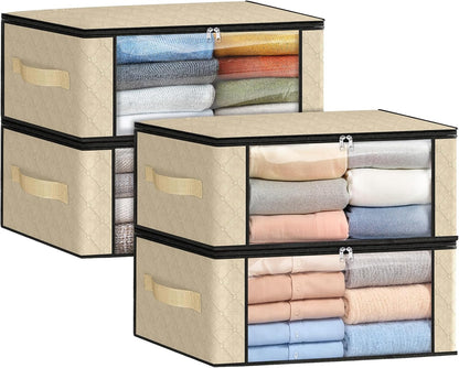 Fab totes Storage Bags for Clothes Blanket Storage Bins with Lids