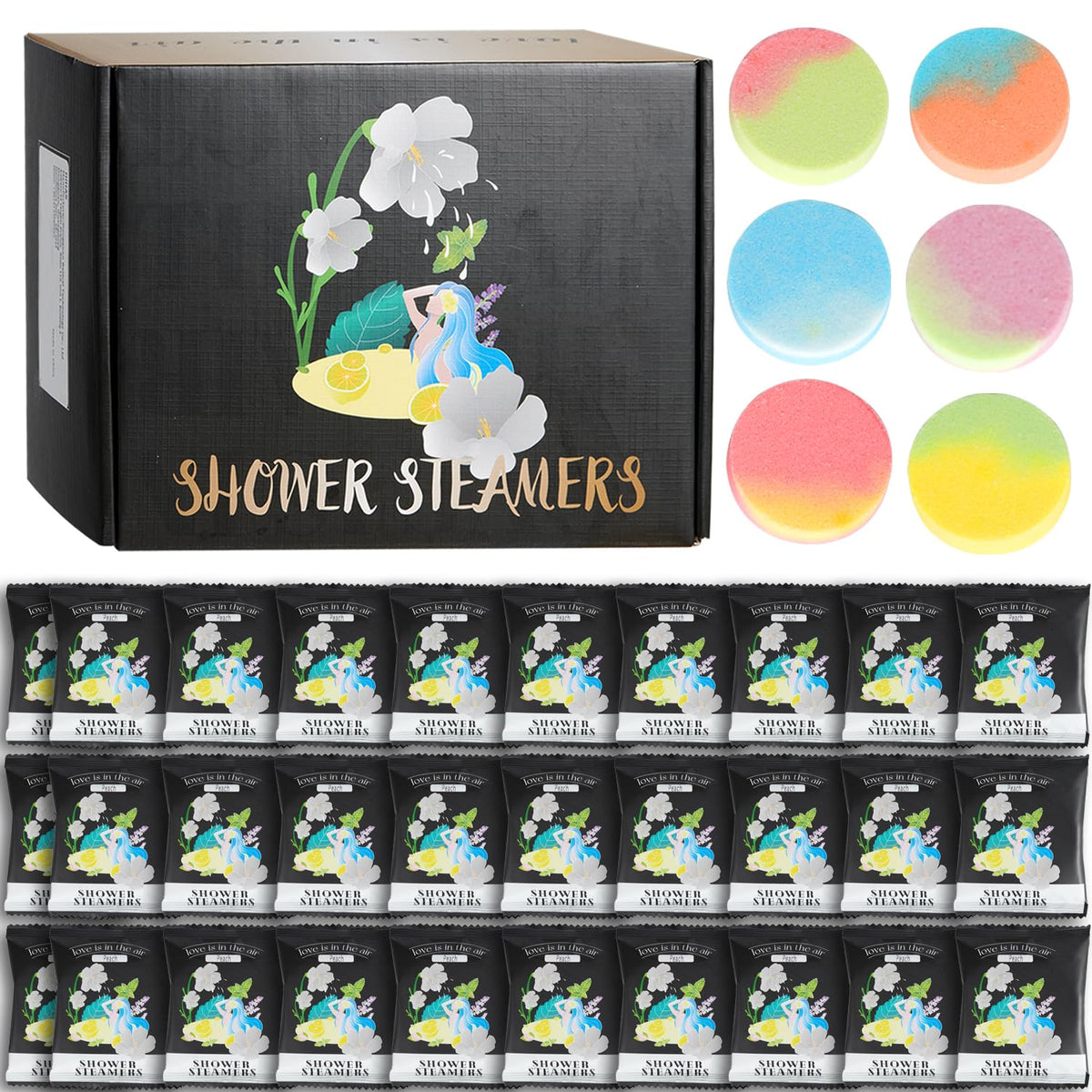 Shower Steamers Aromatherapy Gifts for Women and Men, 48 Pack