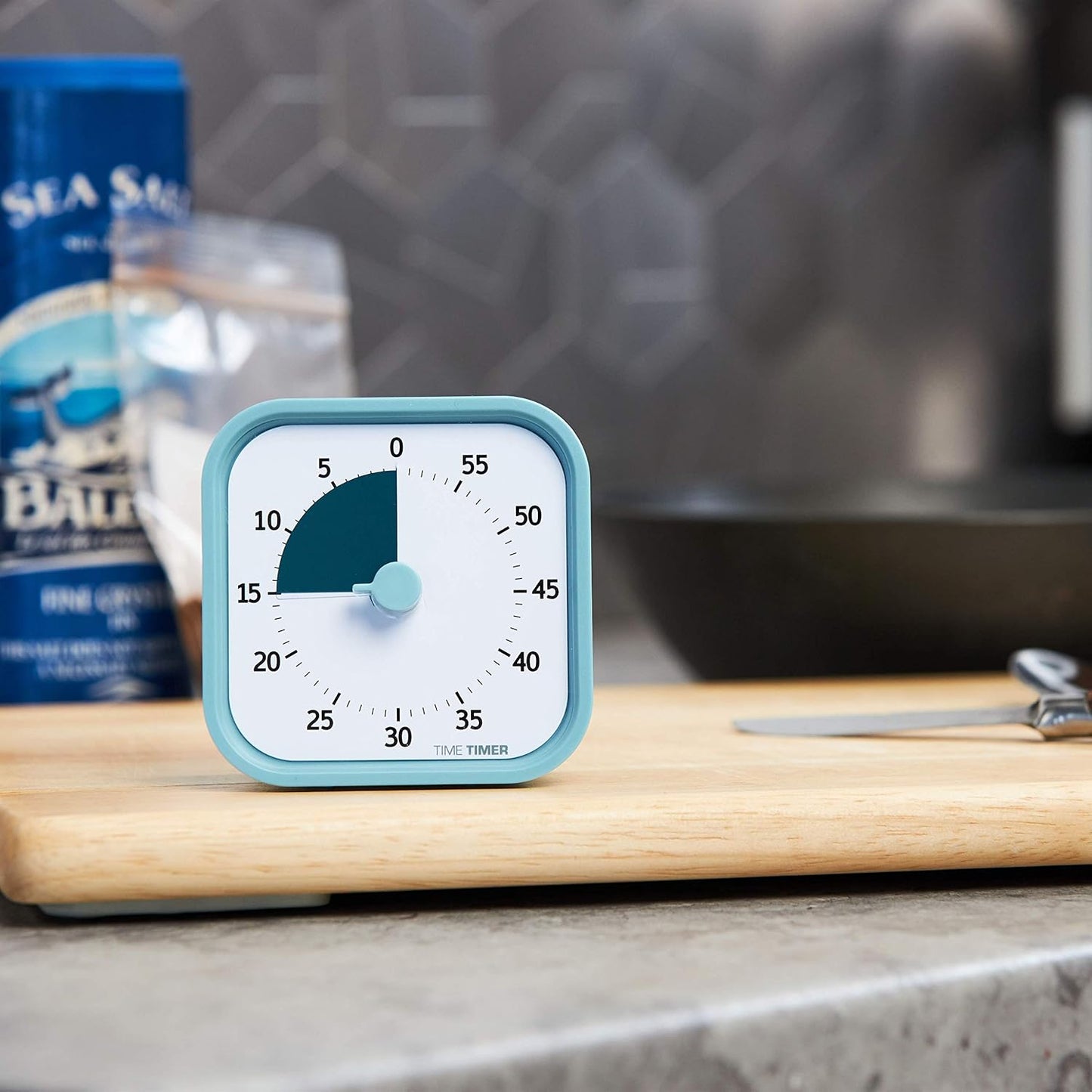 Time Timer MOD 60-Minute Visual Timer, Home Edition, Silent Operation, Study Tool for Homeschool and Office Use (Pale Shale)
