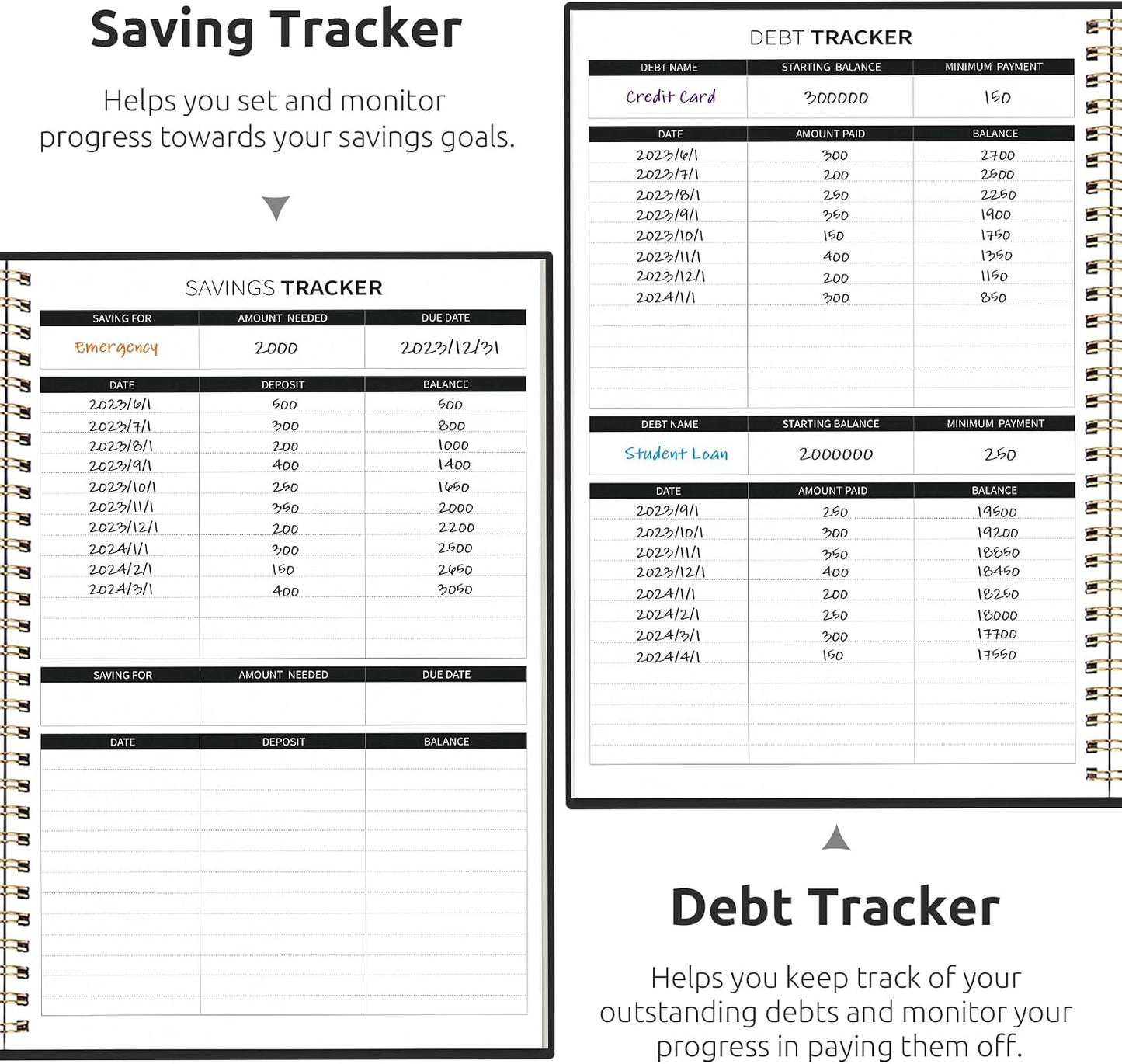 Budget Planner - Monthly Budget Book with Expense Tracker Notebook, Undated Bill Organizer & Finance Planner to Take Control of Your Money, Account Book to Manage Your Finances-Pink