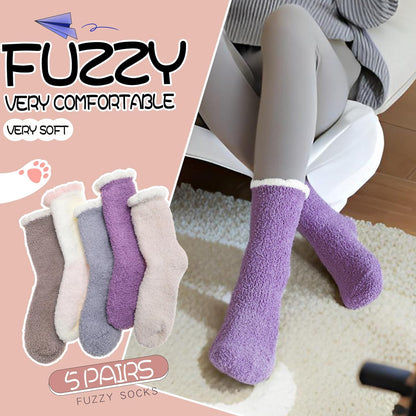 EBMORE Womens Fuzzy Socks Slipper Fluffy Cozy Comfy Cabin Plush Warm Winter Sleep Home Soft Socks