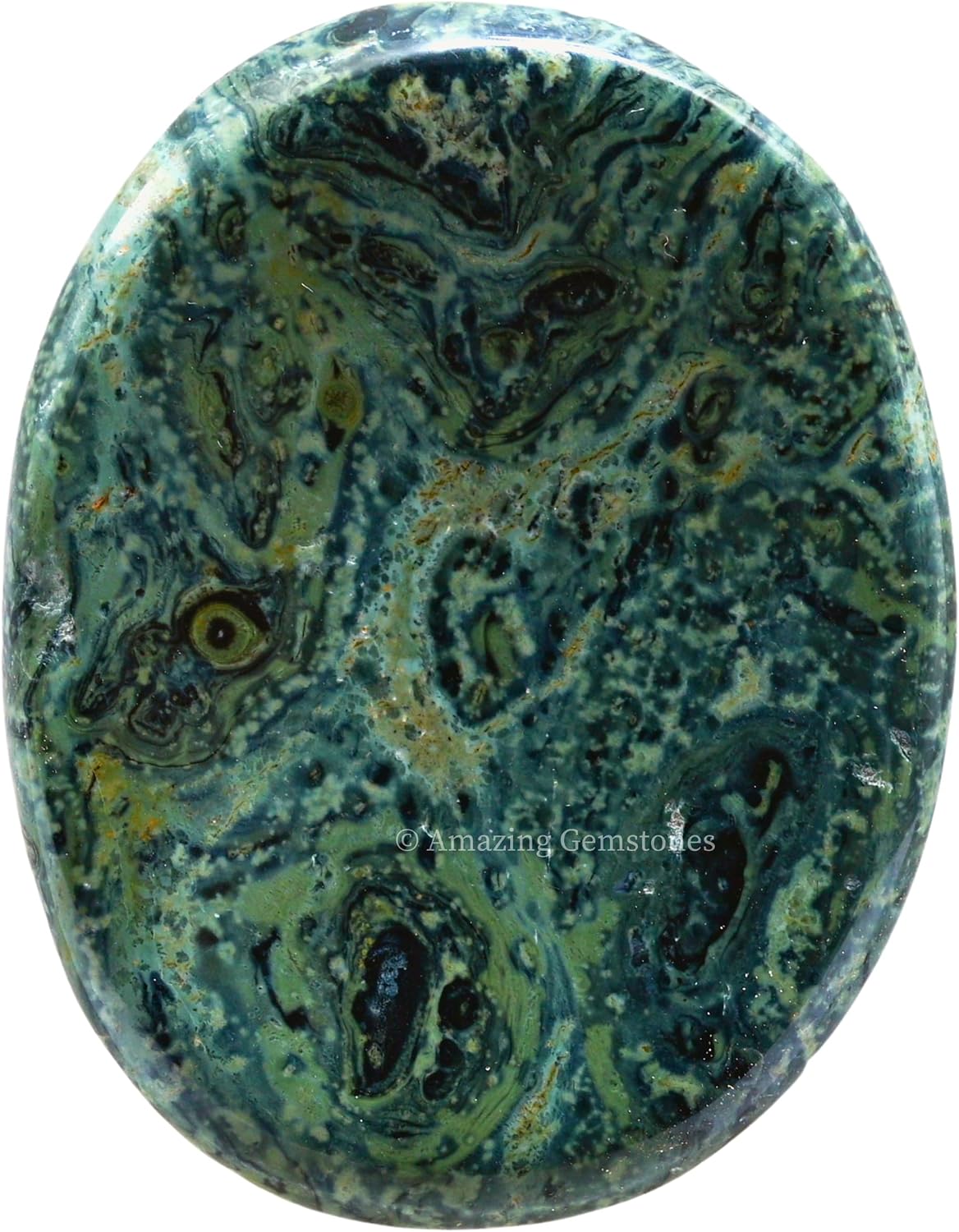 Amazing Gemstone Labradorite Thumb Worry Stone, Anxiety Stone, Healing Crystals - Piedra Crystal Fidget for Gift, Meditation, Calming, Relaxation, Stress Relief - Colors B