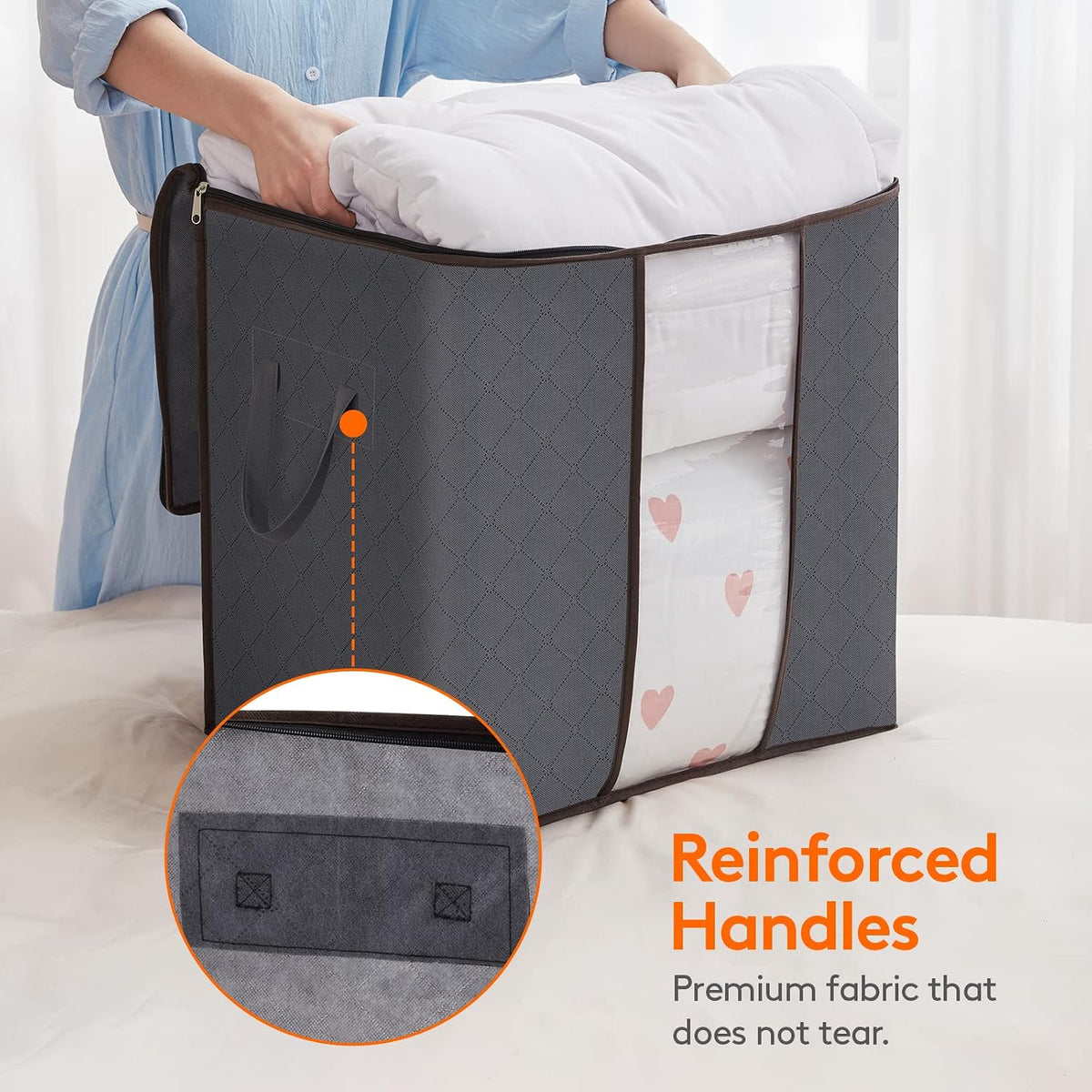 Lifewit 120L Extra Large Clothes Storage, Blanket Storage Bags