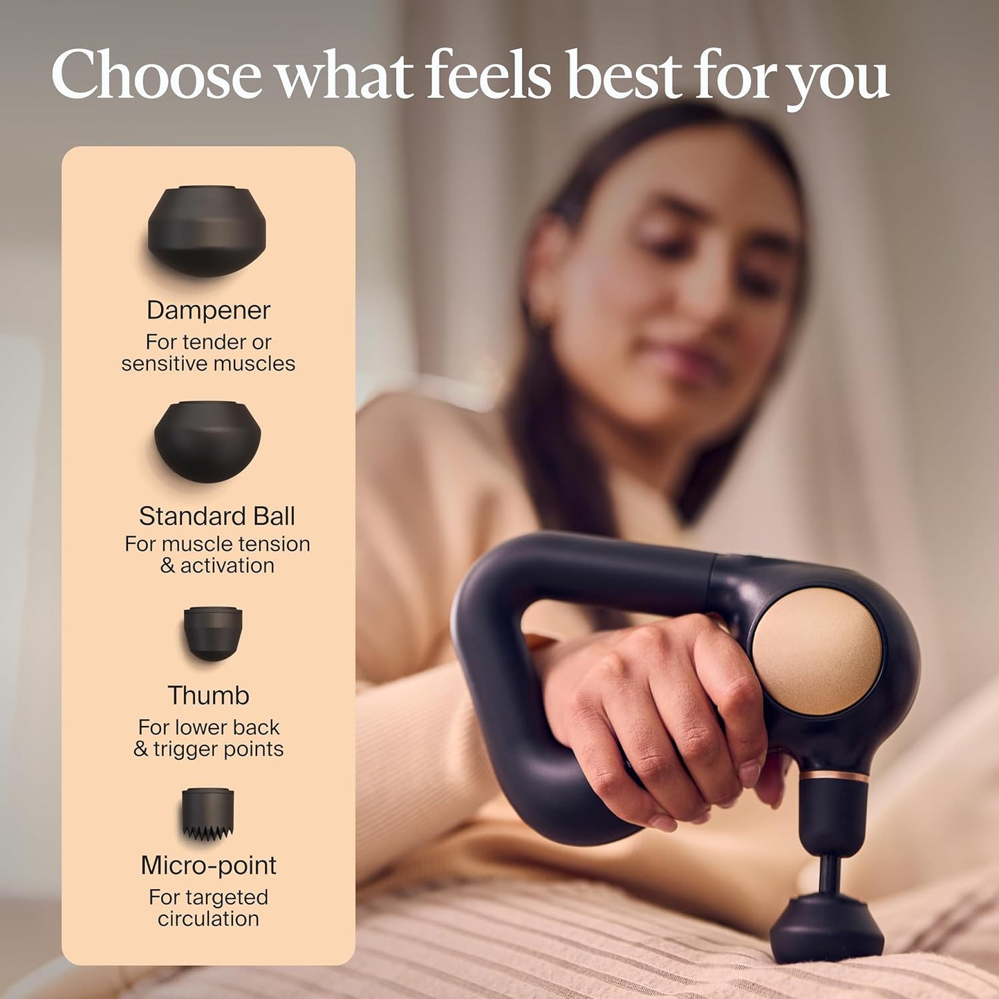 TheraGun Sense (1st Generation) by Therabody - Deep Tissue Massage Gun with Preloaded Routines for Stress Relief, Pain Relief & Muscle Soreness in Neck, Back, Leg, Knee, and Shoulder (Black)