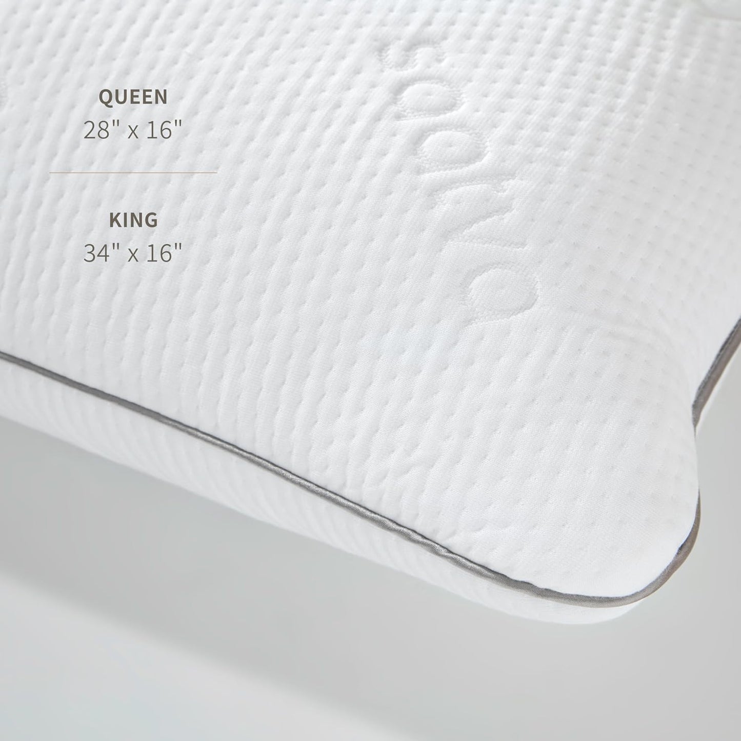Saatva Cloud Memory Foam Pillow, Gel-Infused Shredded Memory Foam Fill