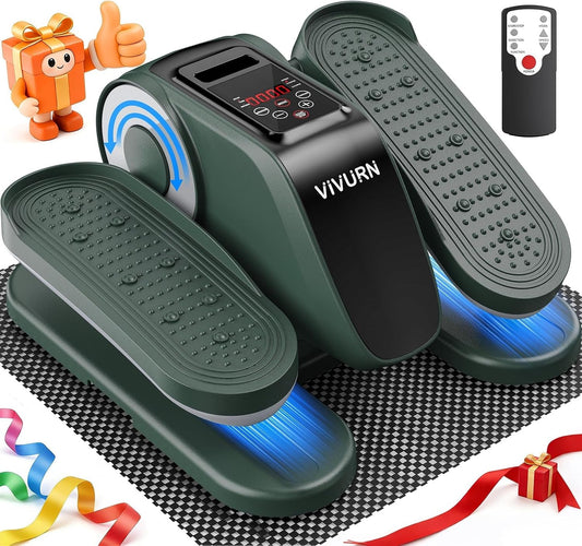Upgraded Under Desk Elliptical Electric Leg Exerciser for Seniors 12 Speeds