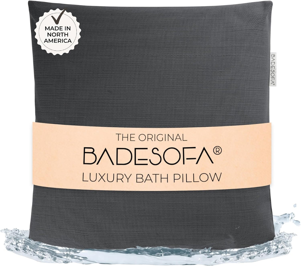 BADESOFA® Luxury Bath Pillow M in Ivory, Quick-Drying Bath Back Pillow