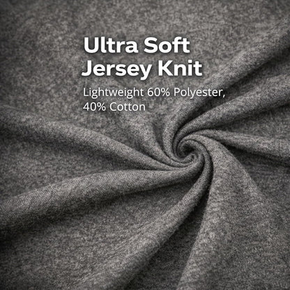GForce Jersey Knit Travel Blanket| Packable| Fits Over Handle | Soft| Easy to Travel| Grey | Travel | Bag | Blanket |