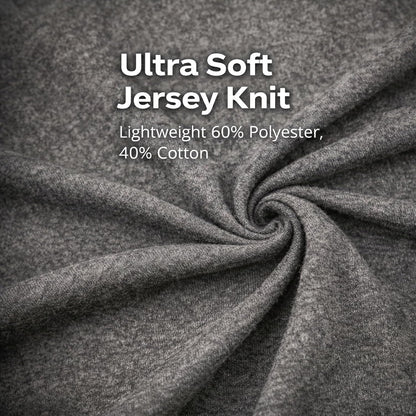 GForce Jersey Knit Travel Blanket| Packable| Fits Over Handle | Soft| Easy to Travel| Grey | Travel | Bag | Blanket |