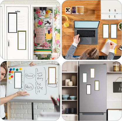 6 Pack Magnetic Notepads, Notepads Grocery List Magnet Pad for Fridge,Full Magnet Back Design Notepad for Grocery Lists, Shopping Lists, to-Do Lists(240 Sheets)