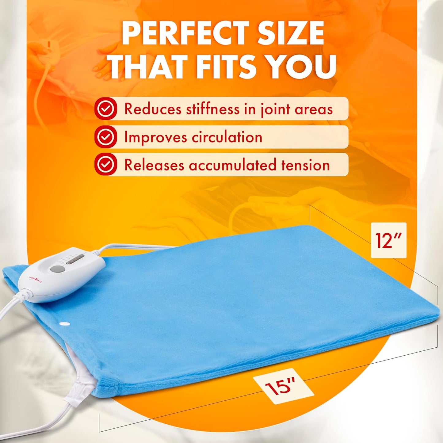 Deluxe Heating Pad Moist/Dry Heat Therapy