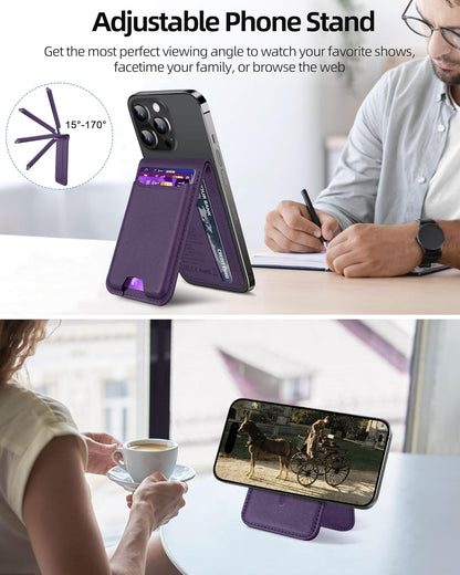 ExtreLife for Magsafe Wallet, Works with Apple Find My, 6 Cards Holder