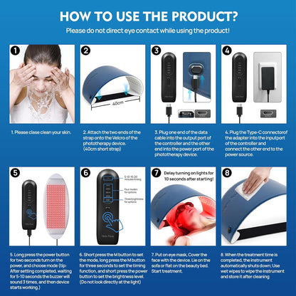 Red Light Therapy for Face, Multifunctional PDT for Body, FSA eligible