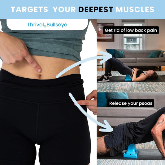 Thrival Arch Back Stretcher - Psoas Muscle Release Tool App for Hip Flexor, Back, Glute, Iliacus, and Neck - Spine Decompressor, Trigger Point, and Myofascial Release – Carbon Black