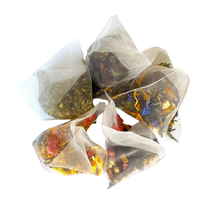 Pure And Easy Tea, Serenity Herbal Tea Flight Sampler, 15-Count Whole-Leaf Caffeine-Free Variety, Designed to Restore Calm & Balance, BPA-Free Plant-Based Tea Bags, Premium Wellness Gift Box (49.5g)