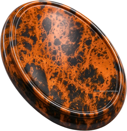 Amazing Gemstone Labradorite Thumb Worry Stone, Anxiety Stone, Healing Crystals - Piedra Crystal Fidget for Gift, Meditation, Calming, Relaxation, Stress Relief - Colors C