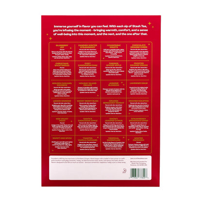 STASH Tea Advent Calendar 2026, 24 Bags, Black, Green & Herbal Teas