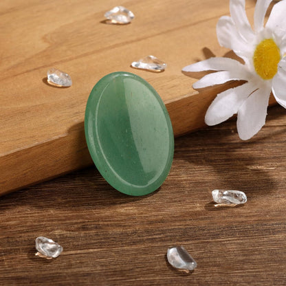 6PCS Thumb Worry Stone for Anxiety Healing Crystals Sets, Hand Carved Crystals and Healing Stones, Meditation Crystal Reiki Natural Relax Palm Stone for Anxiety Therapy Relief
