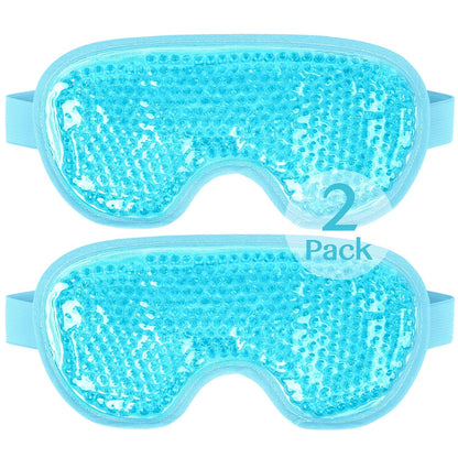 NEWGO Cooling Eye Mask for Puffy Eyes, Cold Eye Mask Eye Ice Pack for After Eyes Surgery, Tension Stress Relief, Itchy Eyes, Headaches, Dark Circles - Blue