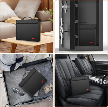 Hontom 6400℉ Fireproof Document Bag with 2 Pockets